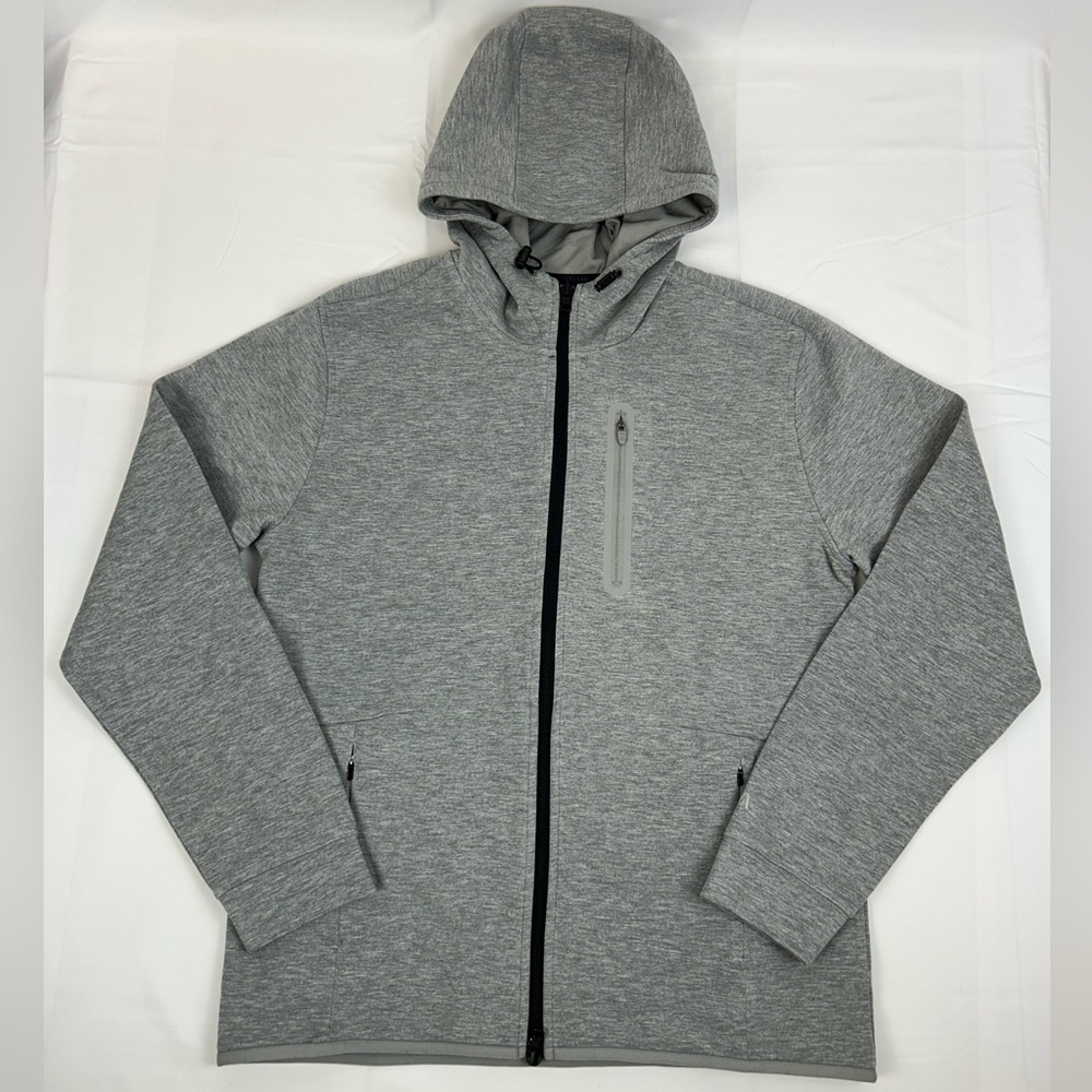 *NEW* VRST Pinnacle Fleece Hoodie Lightweight Jacket Full Zip Gray Men's Small